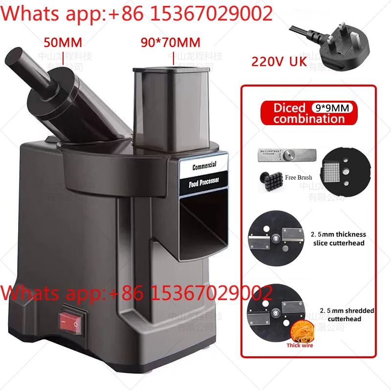 لقطاعة الخضراوات 3 in1 متعددة الوظائف آلة القطع الكهربائية الجزرة قطاعة البطاطس شريحة أجاد مكعبات منتج أغذية #6