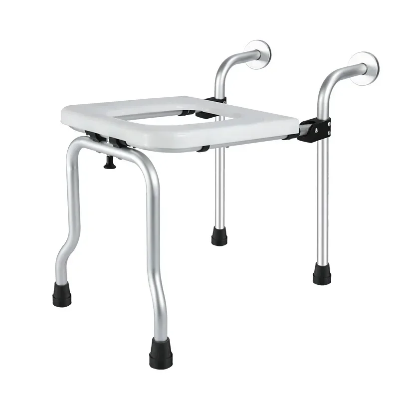 Adjustable Bath Seat-Aluminum Alloy Wall Stool for Elderly Bathing Handicap Assistance Safe Shower Bench for Elderly Bathing Aid