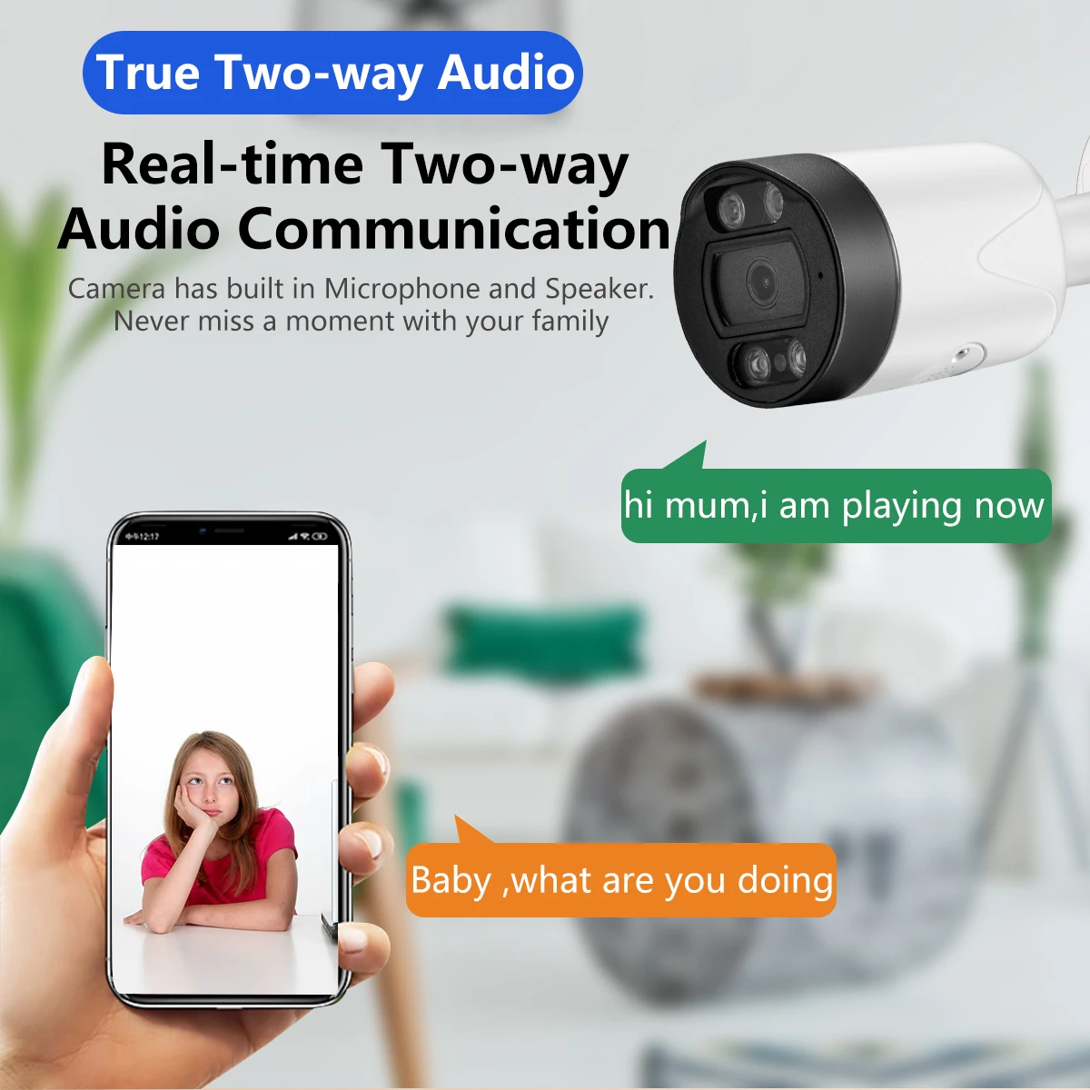 Gadinan 8CH POE NVR مجموعة نظام الكاميرا الأمنية 5MP كشف الوجه اتجاهين الصوت كاميرا IP كشف الإنسان CCTV مجموعة المراقبة