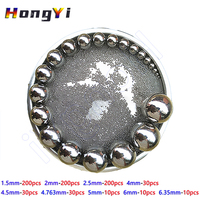 Precision Solid Balls Bearing Steel GCR15 Smooth Round Beads Dia 1.5mm 2mm 2.5mm 4mm 4.5mm 4.763mm 5mm 6mm 6.35mm