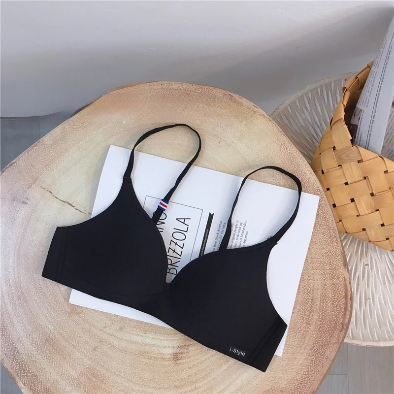 Traceless, Small Bra Collection Lingerie Simple and Comfortable Bra Cover Without Underwire Bralette Top