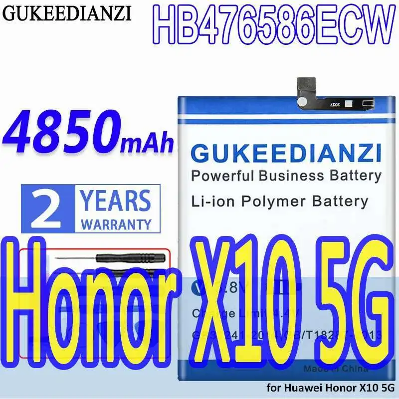 

Mobile Phone Battery Reliable Power HB476586ECW For Huawei Honor X10 5G 4850mAh