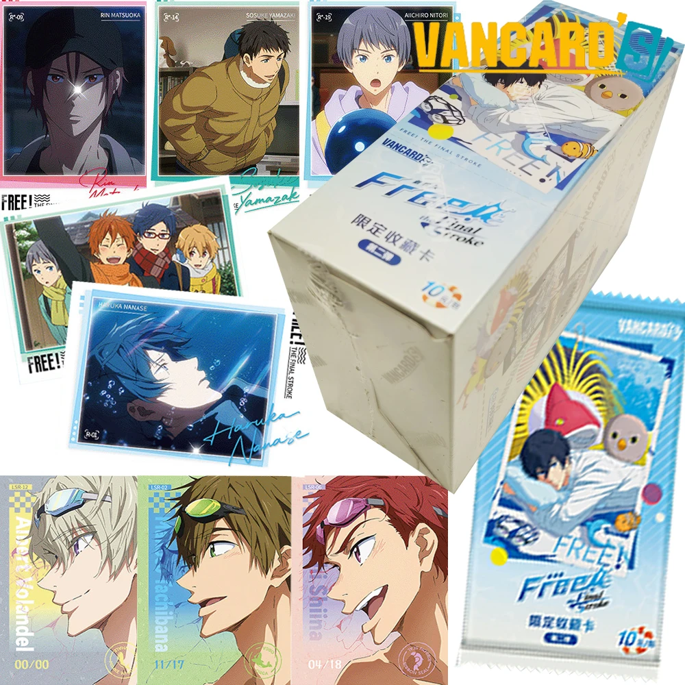 새로운 Vancard의 정품 무료! 파이널 스트로크 포토 카드 타치바나 마코토 젊고 반짝이는 순간 애니메이션 카드 팬 수집 선물