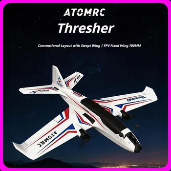 Nowy Atomrc Thresher 700mm Rozpiętość Skrzydeł FPV Samolot RC z Skrzydłami Wygiętymi do Przodu Szybki Demontaż Wyścigowy Samolot Stałopławnikowy Niskozakłóceniowy