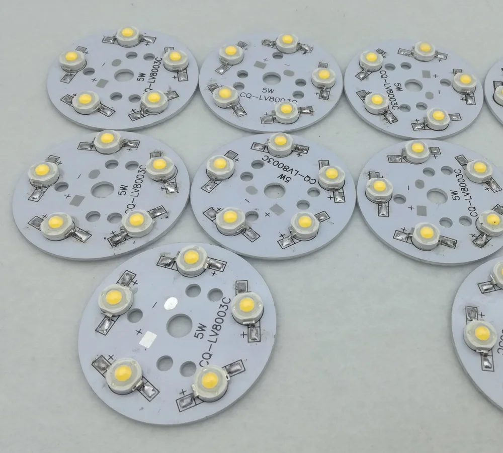 High power PCB Board Plate Lamp Panel Aluminum Heat sink 3W 32MM Round Rectangle LED Lamp Base