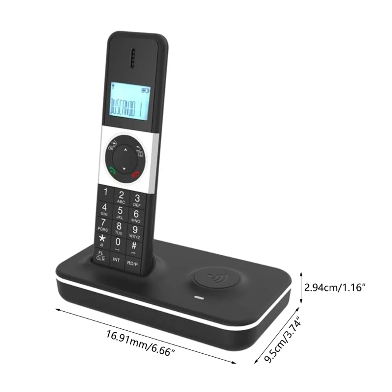 Imagem -06 - Telefone Digital de Linha Fixa Identificação de Chamadas sem Fio Armazenamento de Telefone Casa e Escritório Hotel 100240v D1002