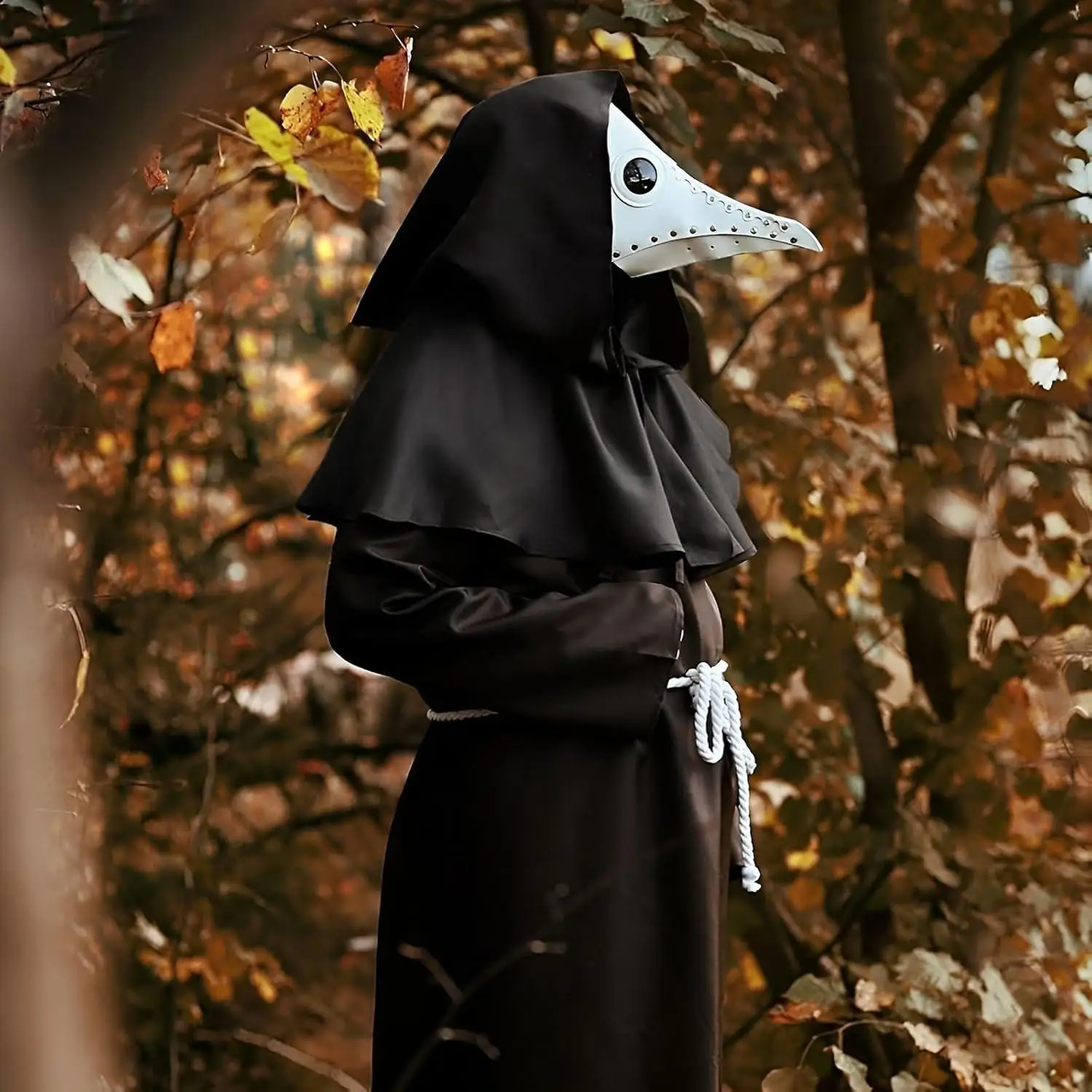 New Arrival ort Hooded Cloak Medieval Pointed Hat Wizard Cult oulder Wrap ort Robe loween Women's Ethnic Costume