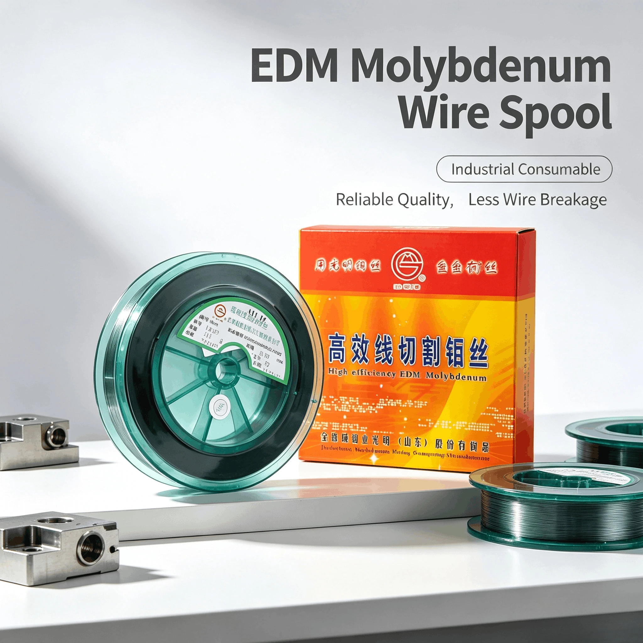 0.18mm Molybdenum Wire, 2000m Full Length EDM Molybdenum Wire, Wire Cut EDM Consumables for Wire Cutting Machine