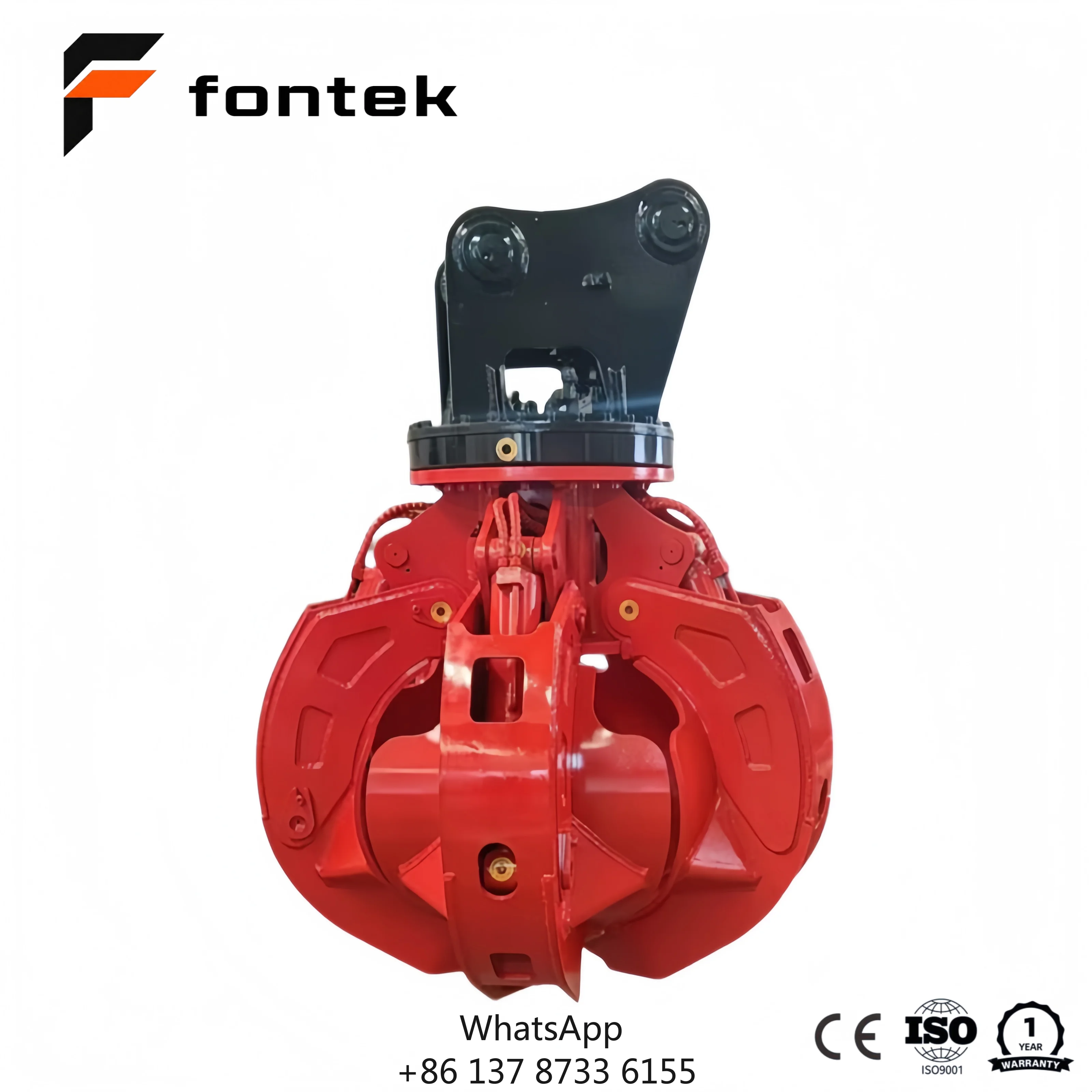 Direct Export Multi-Tine Hydraulic Rotating Orange Peel Grab For ZX200/CAT320/SK200 Excavator