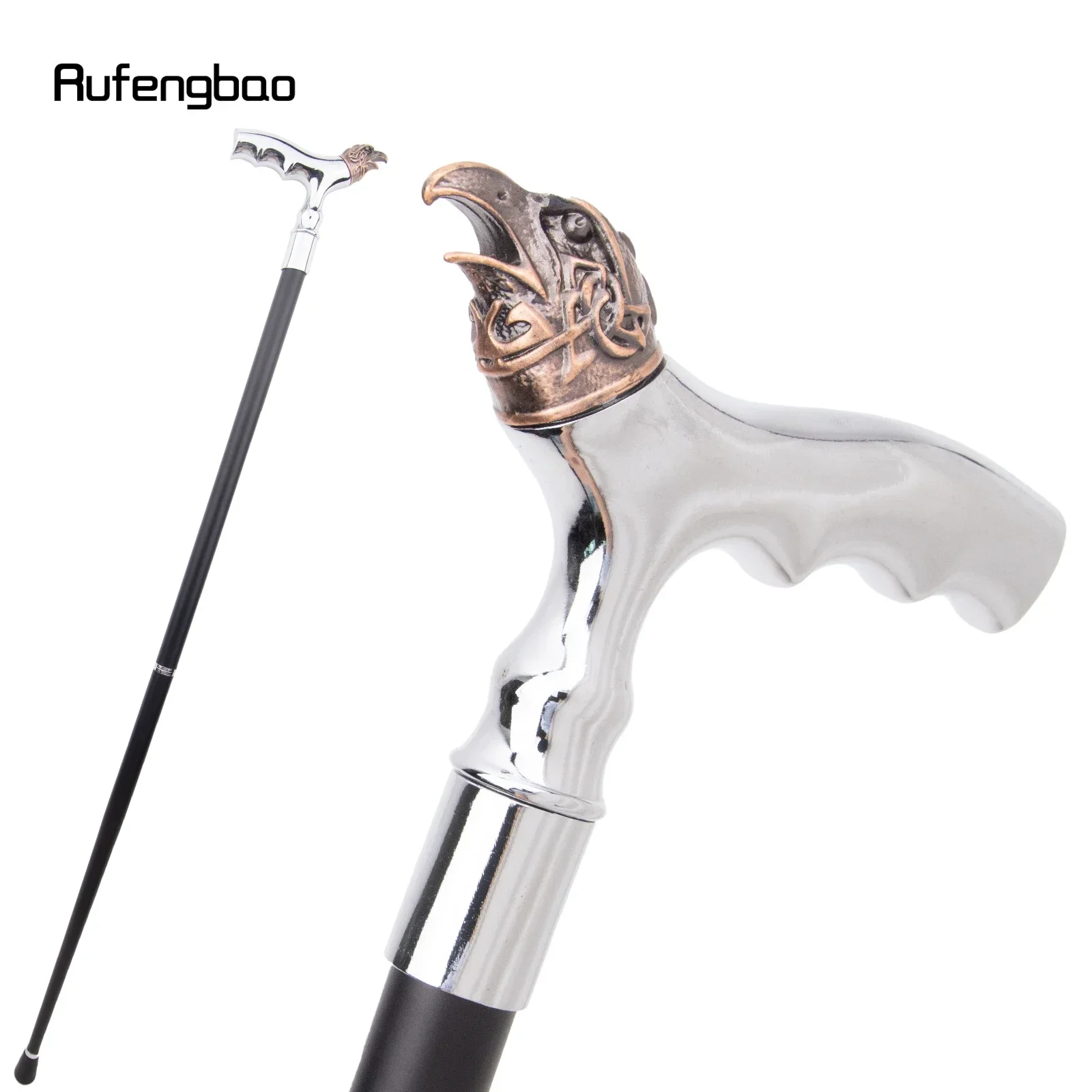 Copper Eagle Head T White Cane Fashion  Stage Cane Decorative Stick Decorative Cane  Cosplay And Parties, For Cosplay & Party