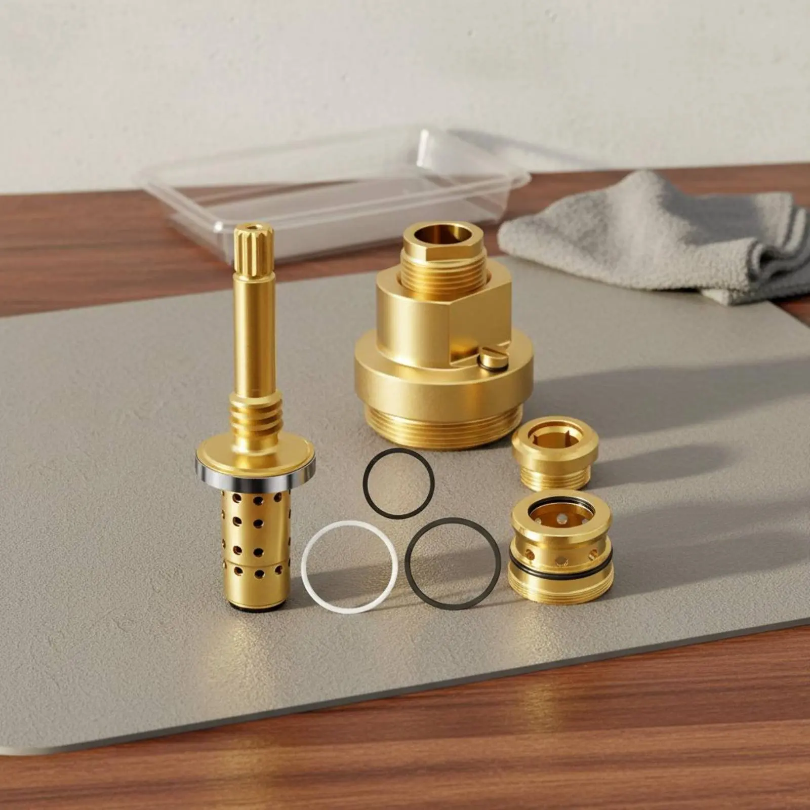 

Symmons Shower Valve Rebuild Kit Easy Installation Shower Valve Rebuild Kit Bathroom Hardware for Plumbers, Renovation