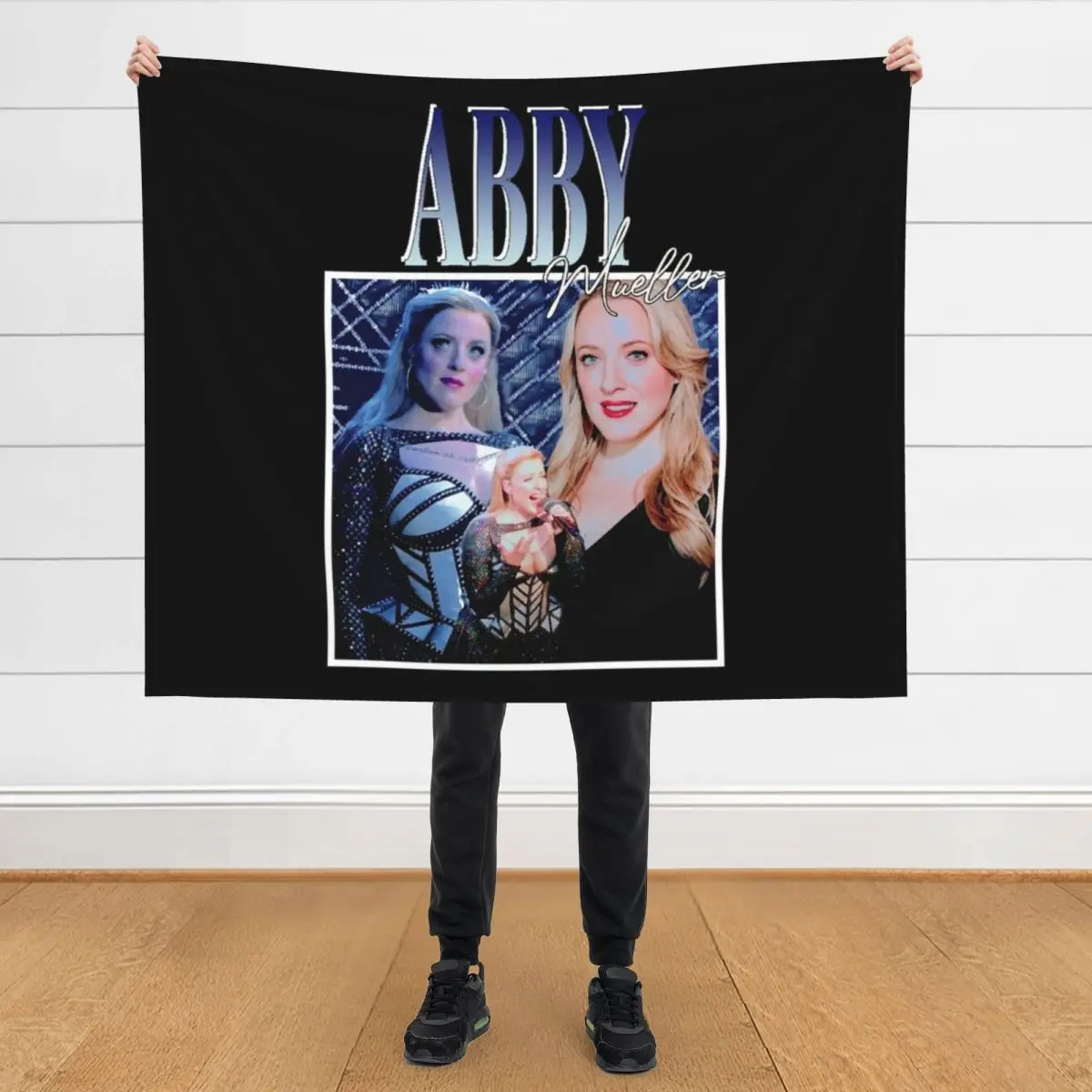 

Abby Mueller Throw Blanket Shaggy Comforter Plaid on the sofa Summer Blankets