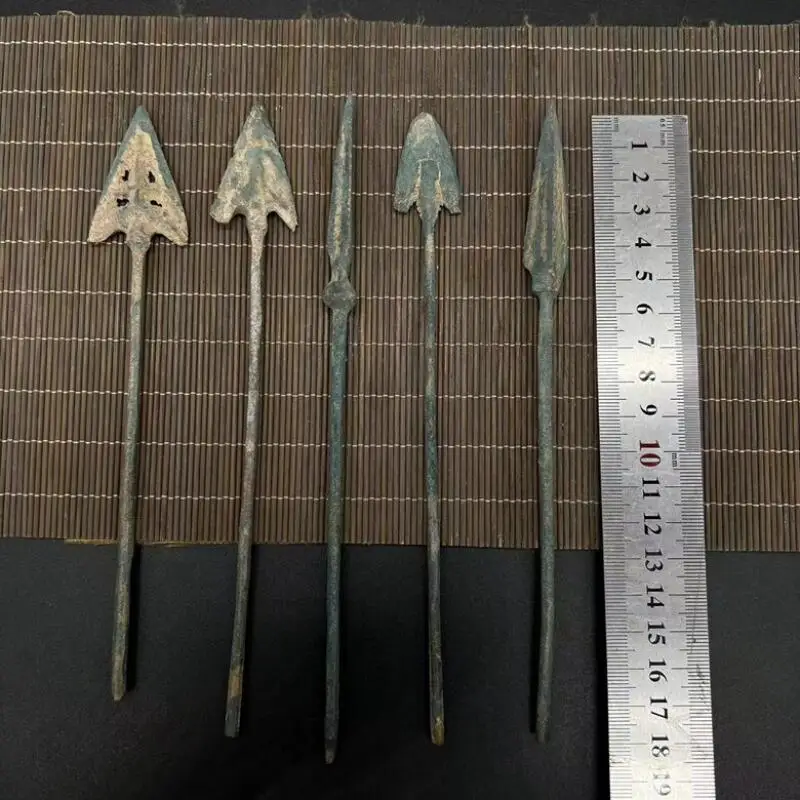 Traditional Chinese antiques miscellaneous bronze arrows folk art collection handicrafts