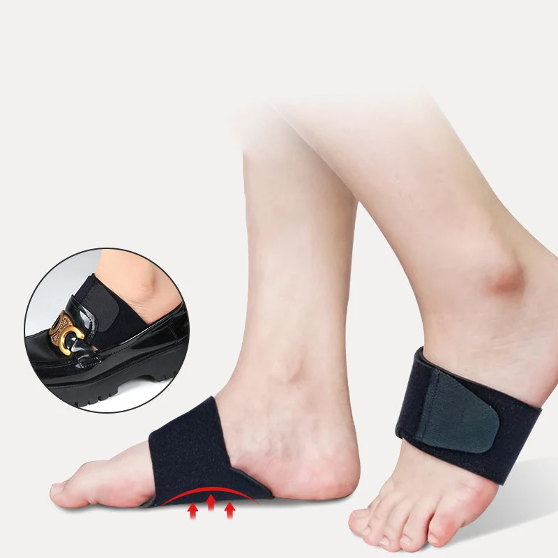 Plantillas de soporte para almohadilla de arco, mangas para corrección de pie plano, cojín de arco alto, fascitis Plantar, alivio del dolor, almohadillas ortopédicas para pies