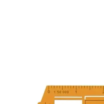 1:50000 Scale Plastic Drawing Template Ruler Translucent Geometry Symbol Graphic Marking Plotting Tool For Map Design Sketching