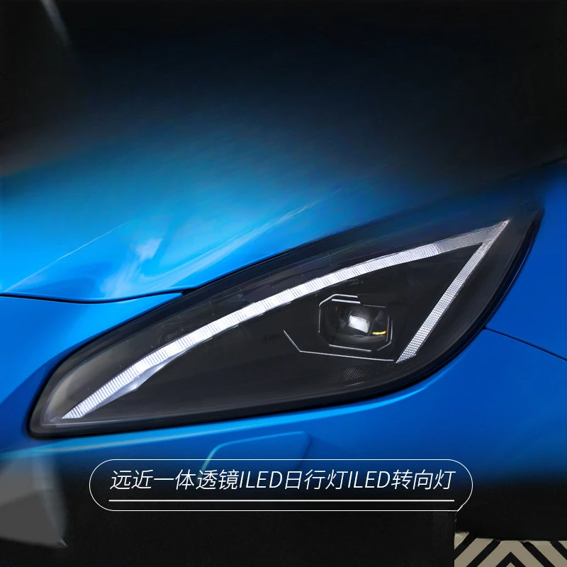 

Фара в сборе для Toyota GR86 / Subaru BRZ, модифицированная, со светодиодными ДХО и динамическим поворотником