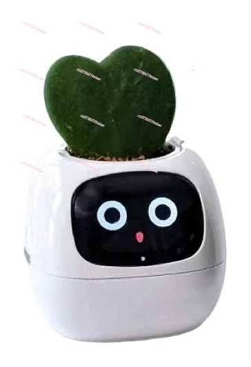 Intelligent plant cute pet robot, intelligent flower pot, table tide play, black technology goods, creative gifts