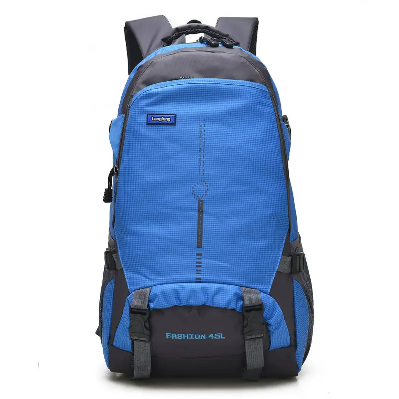 Mochila de Caminhadas ao ar livre para Homens e Mulheres, Impermeável, Respirável, Viagem de Lazer, Coreano, 45L, Novo