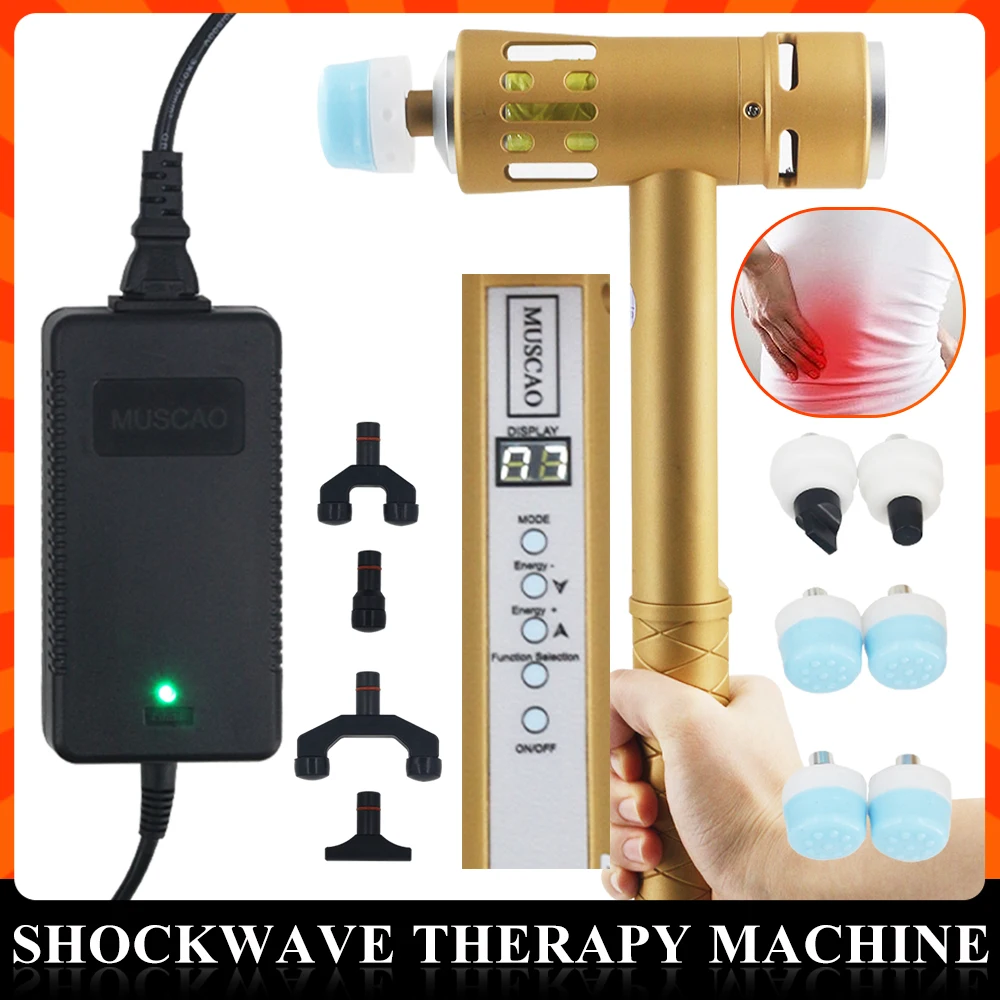 New Shock Wave Therapy Machine For ED Treatment Ultrasound Therapy Pain Relief 3 In 1 Chiropractic Tool Spinal Corrector