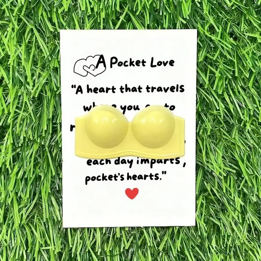1/5/10/20/50/100pcs Cute A good friend is like a bra Novel bra pocket hug gift card set, synthetic resin, unique encouragement c