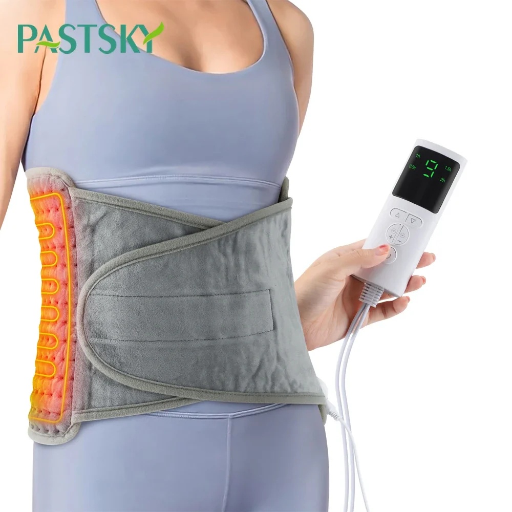 

Electric Heating Waist Belt Adjustable Temperature Massage Waist Pad Warm and Hot Compress for Abdomen Uterus Thermal Brace Belt