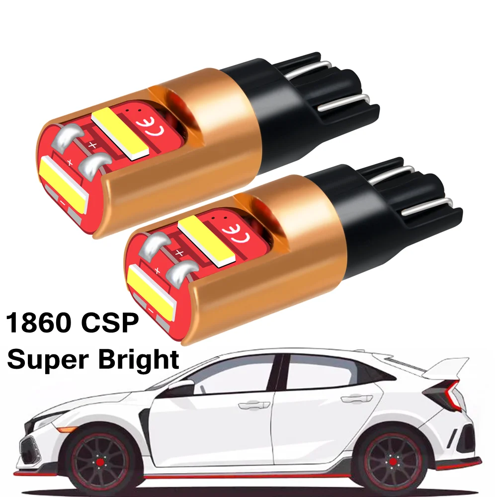 

2Pcs T10 CSP LED Bulb W5W Car Front Side Maker Lamp Auto Parking Light For Honda Civic CRV Accord Fit Spirior City Crosstour drl