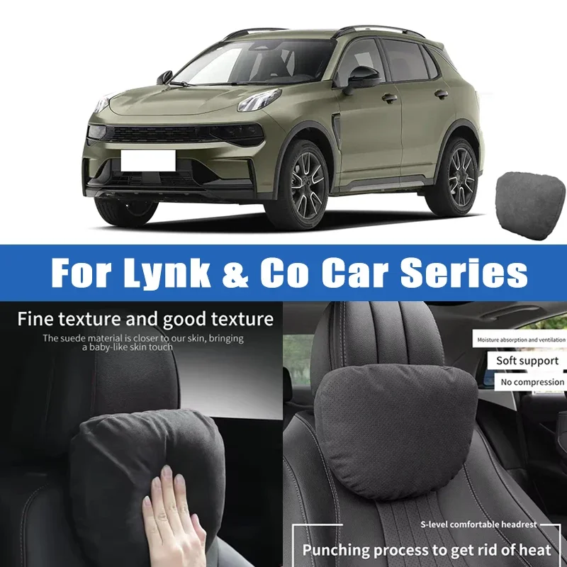

Top Quality Car Headrest Neck Support Seat Soft Neck Pillow Breathable For Lynk & Co 01 02 03 05 06 07 08 09 Z10 2200 900