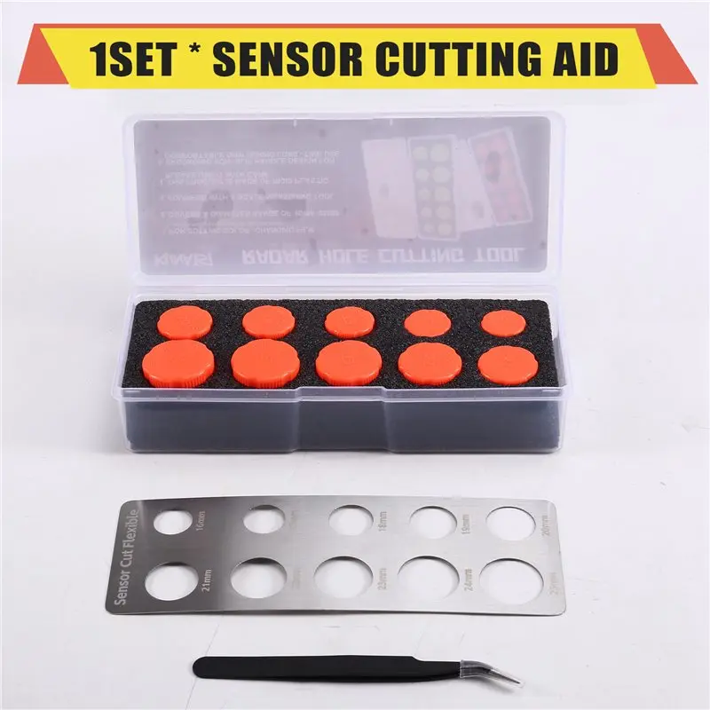 For Car Film Wrapping Tool- Vinyl Stencil Kit 16-25Mm-Round Knob Precision Cut Template For Car Radar Detector