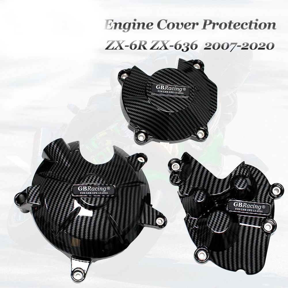 

NINJA ZX-6R Engine Cover Set FOR KAWASAKI NINJA ZX-6R 636 2013-2024 Motorcycles Engine Protection Cover Case for GB Racing