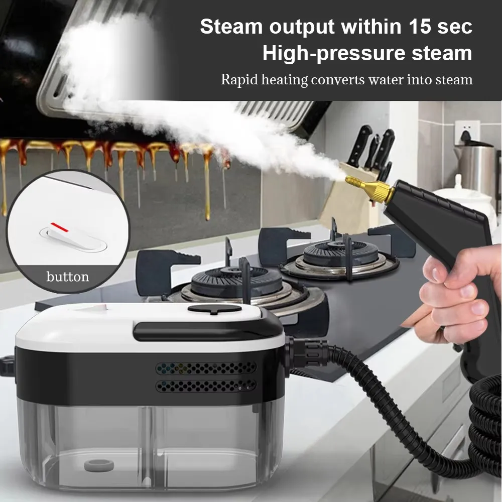 Pembersih Uap Suhu Tinggi Multi-fungsi Sterilisasi Uap 1200ML Steamer Tekanan Tinggi Pembersih AC Steamer