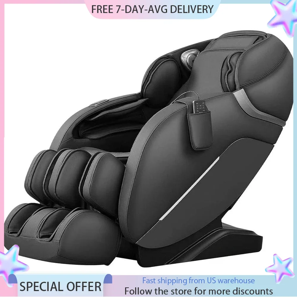 SL Track massage chair recliner, full body massage chair, zero gravity, Bluetooth speaker, airbag, heating and foot massage