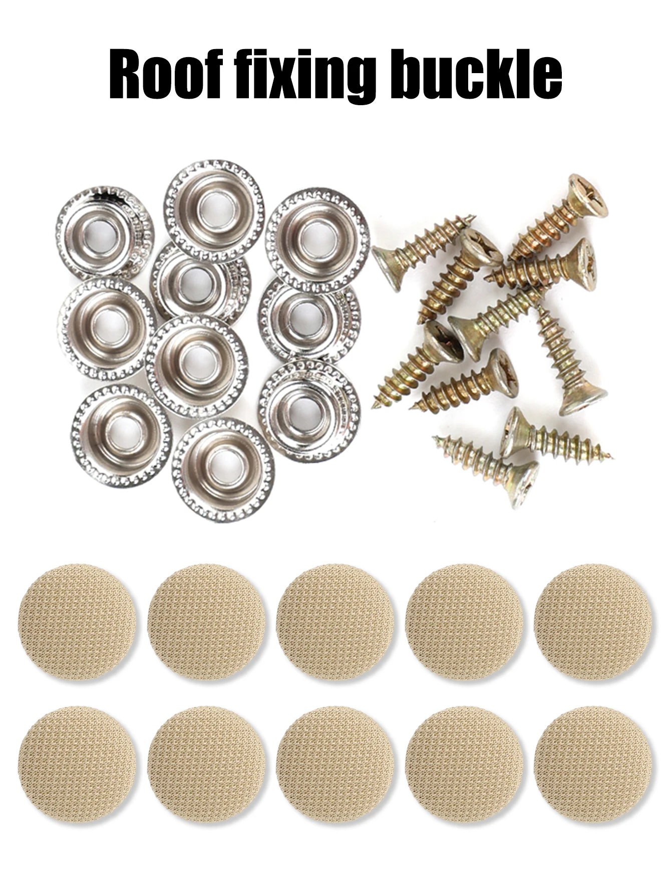 مثبتات سقف السيارة الداخلية ، مشابك التثبيت ، أغطية المفاجئة ، قماش العناية ، المسامير ، قطع إصلاح السيارات