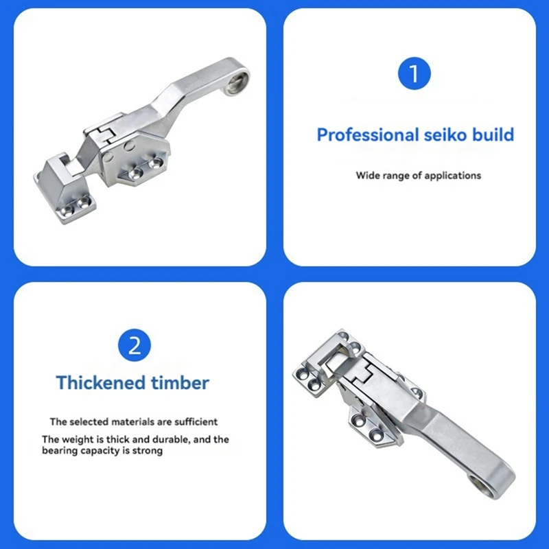 Zinc Alloy Freezer Oven Steam Cabinet Sealed Door Handle Lock Commonly Used Industrial Electrical Equipment Without Lock-A79M