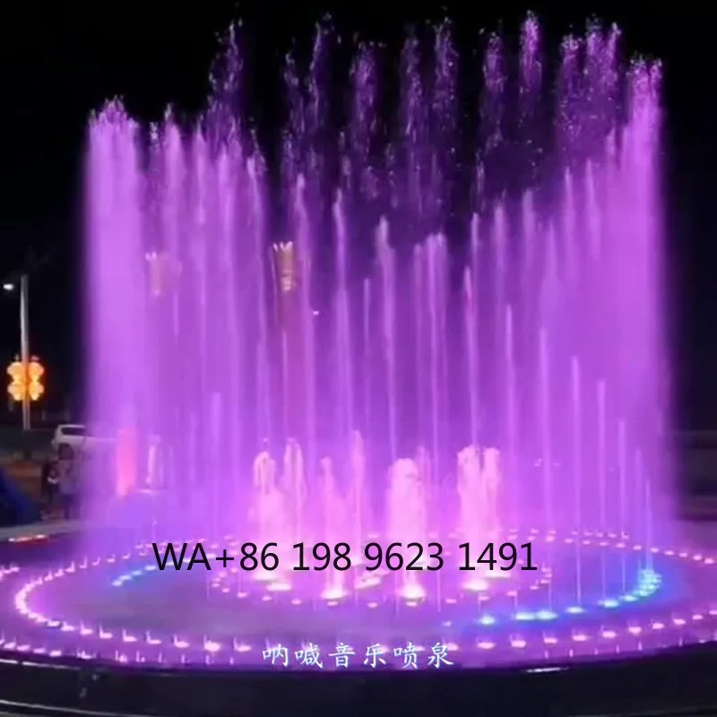 

Outdoor DMX Multicolor Music Dance Fountain LED Lighting Garden Square Hotel Party Commercial Landscape Decoration