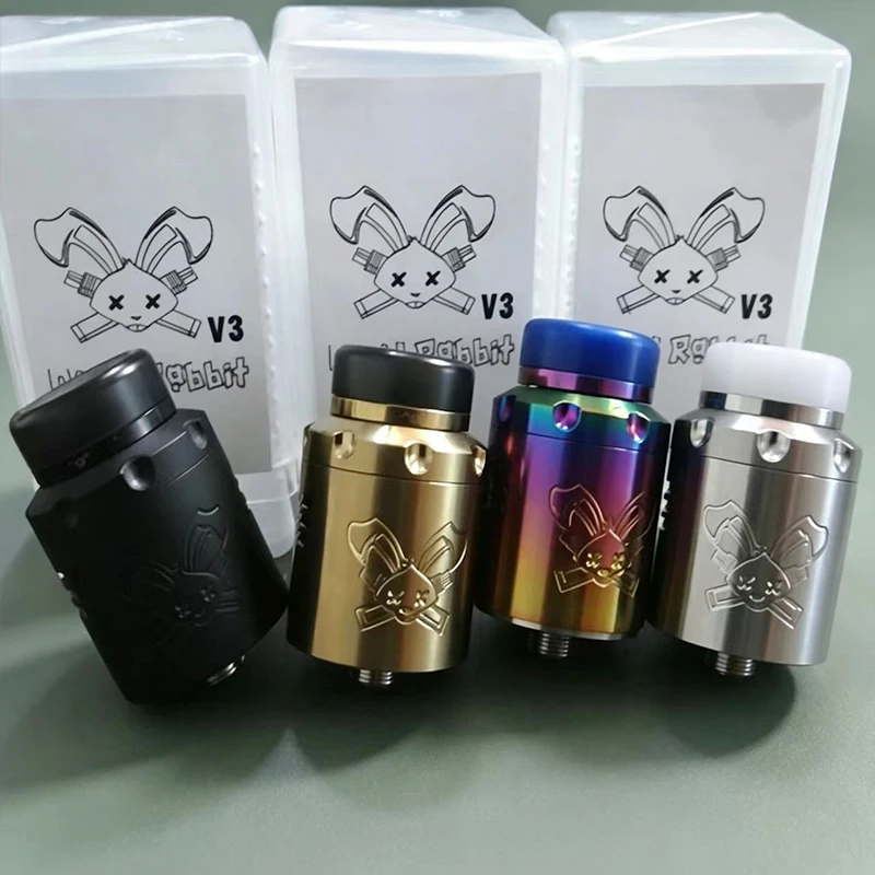 Dead Rabbit V3 RDA 24mm Tank Replacement Single/Dual Coil Steel Material for 510 spare partsThread Mod - view 2
