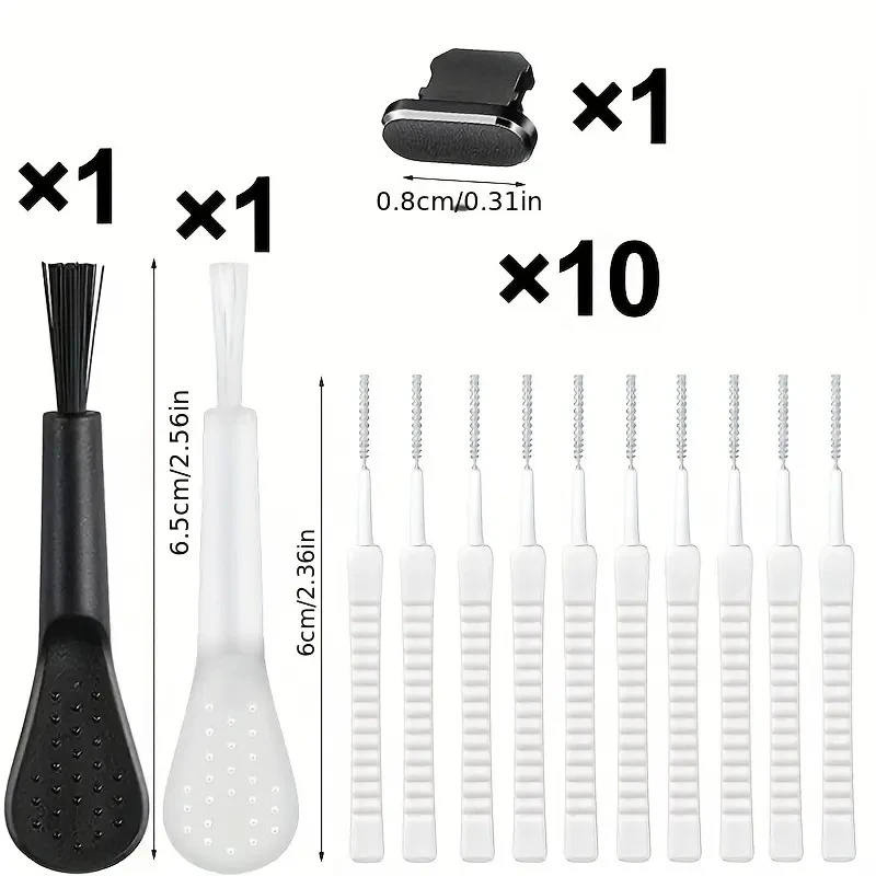 Mobile Phone Speaker Charging Port Cleaning Set Dust Plug for iPhone 16 15 14 Earphones Clean Kit Brush for Samsung Xiaomi