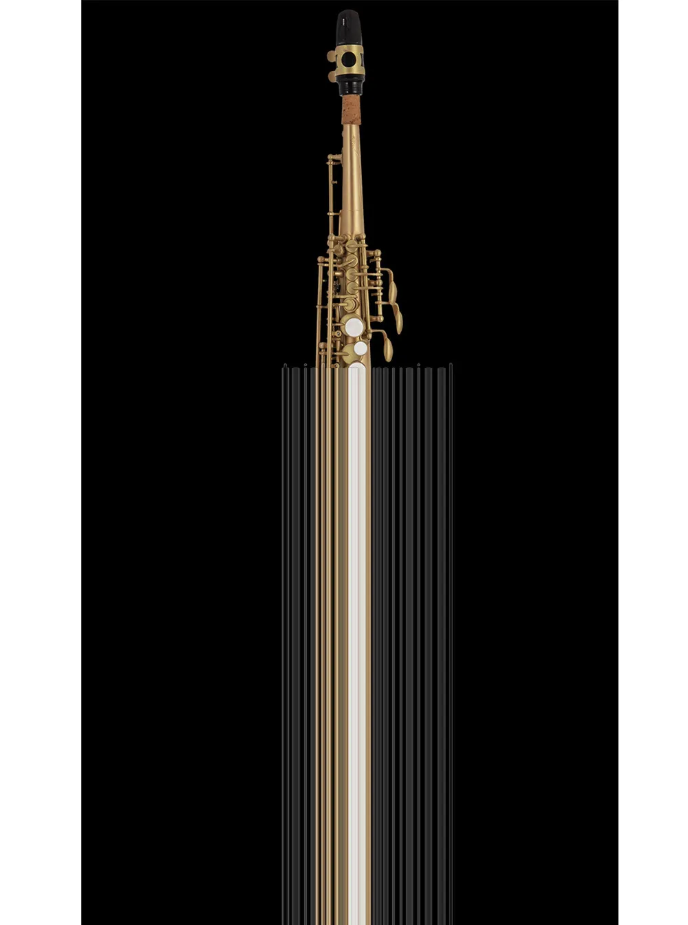 

Розовый медный саксофон-сопрано типа матовый SAX с футляром 2025г