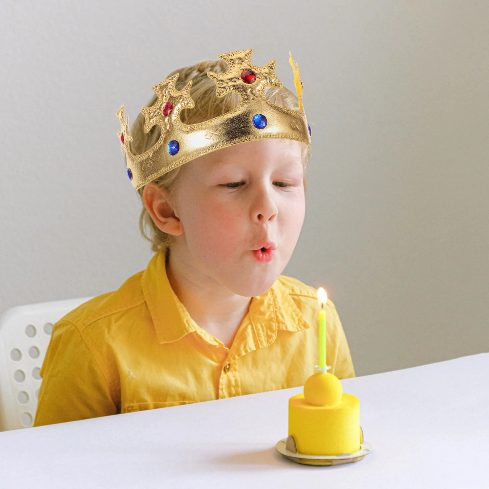 

Crown Headb Vintage Cosplay King Prop Regal Tiara Carnival Headdress Costume Accessories Elegant Design Comfortable