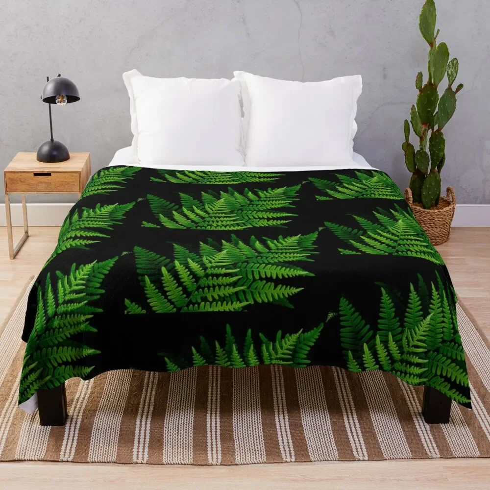 fantastic fern fronds Throw Blanket Heavy bed plaid Picnic Decoratives Blankets