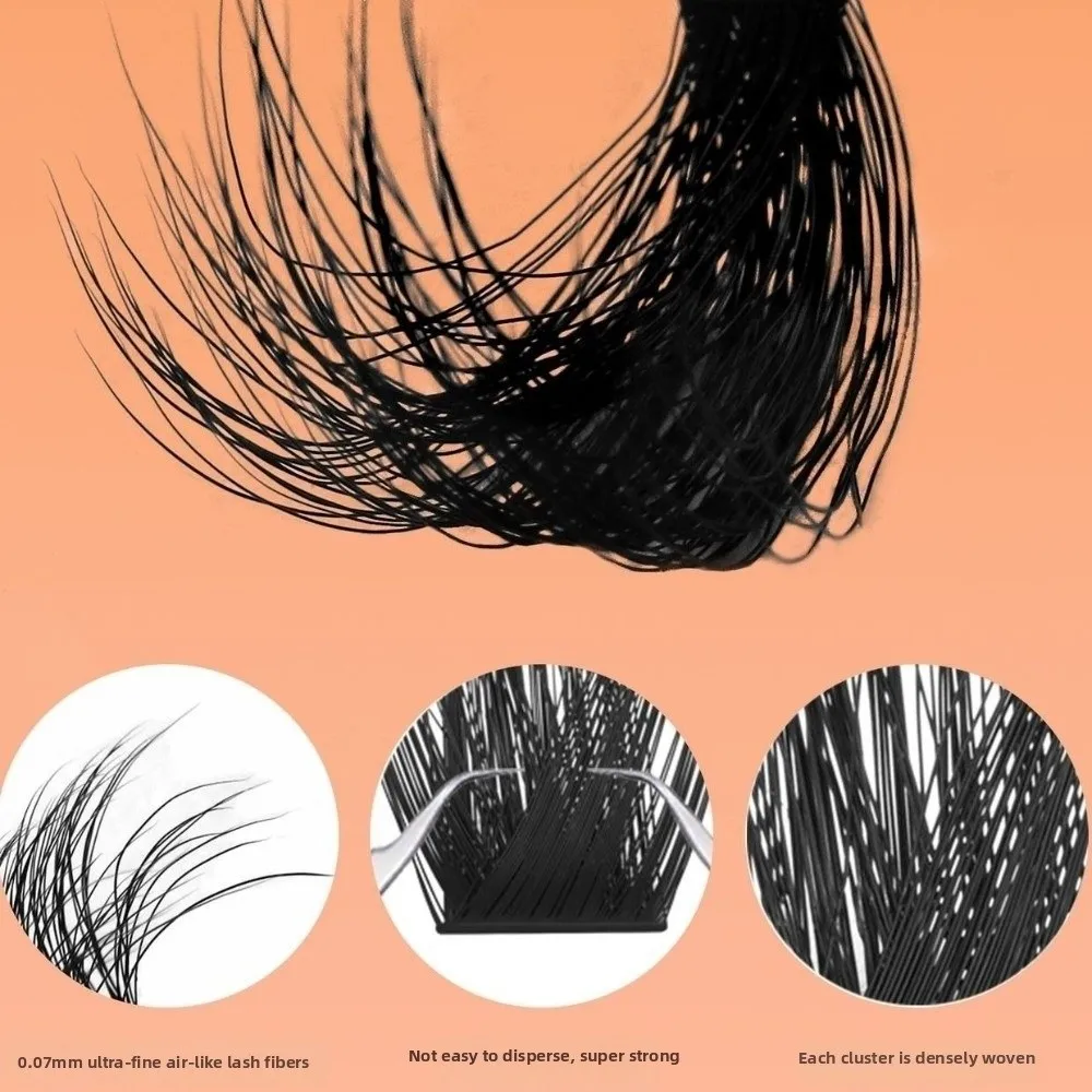 Thick False Eyelashes Single-cluster European-style Eyelashe Curled Bionic Eyelashes Segmented Eye Makeup Tools Multi-layered