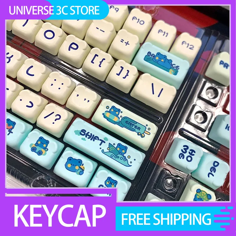 

Akko Lemon Bear Keycap PBT Material OEM Height Mechanical Keyboard Thermal Sublimation Three-Dimensional Computer Keycap Gifts