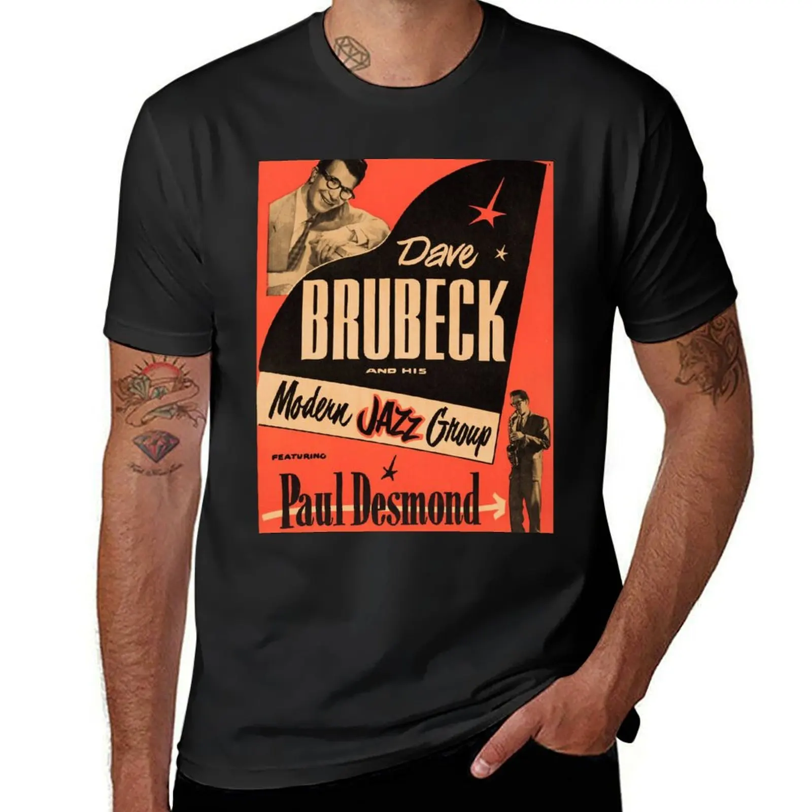 Dave Brubeck T-Shirt tees vintage sweat quick drying mens t shirts pack