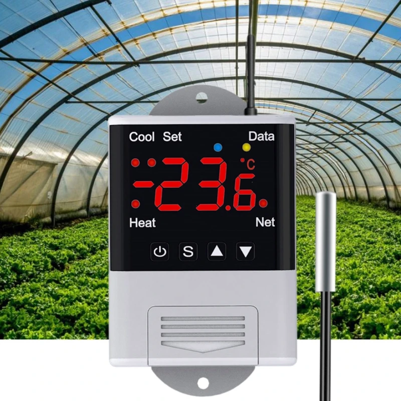 X37E Professional 110V-230V AC 10A WIFI Temperature Controller Digital Thermostat Remote Control with NTC Sensor for Aquarium