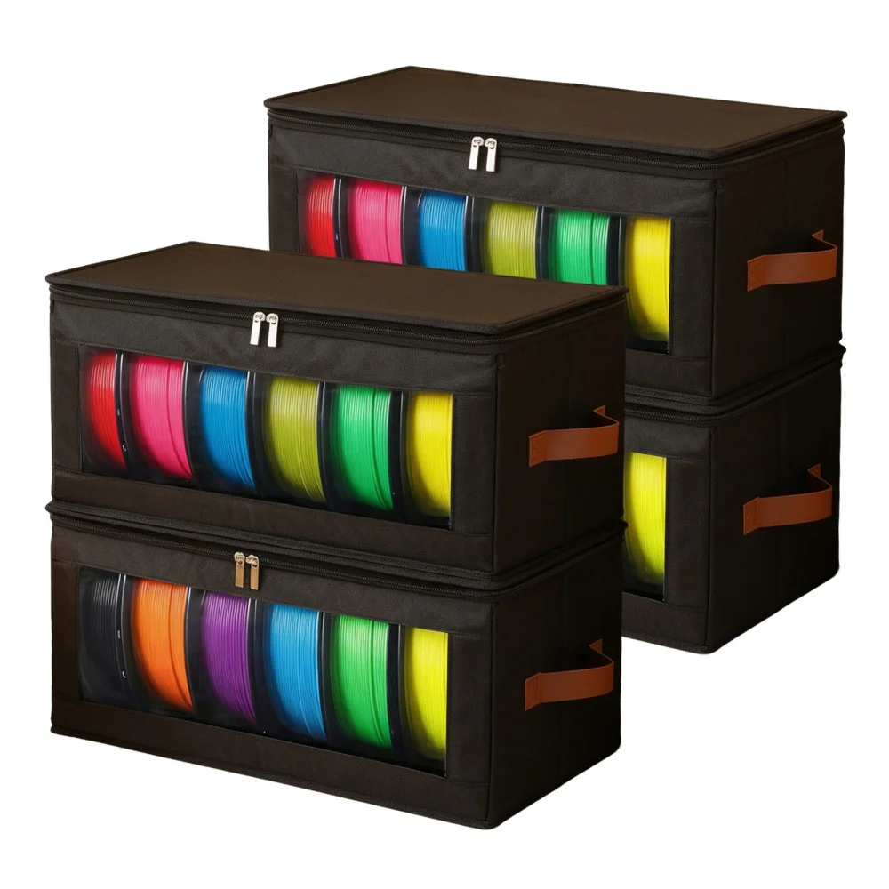 3D Filament Dryer Filament Rack Organizer Box 4 Spools 1KG for 3D Printing Enthusiasts Home Studio Workshop