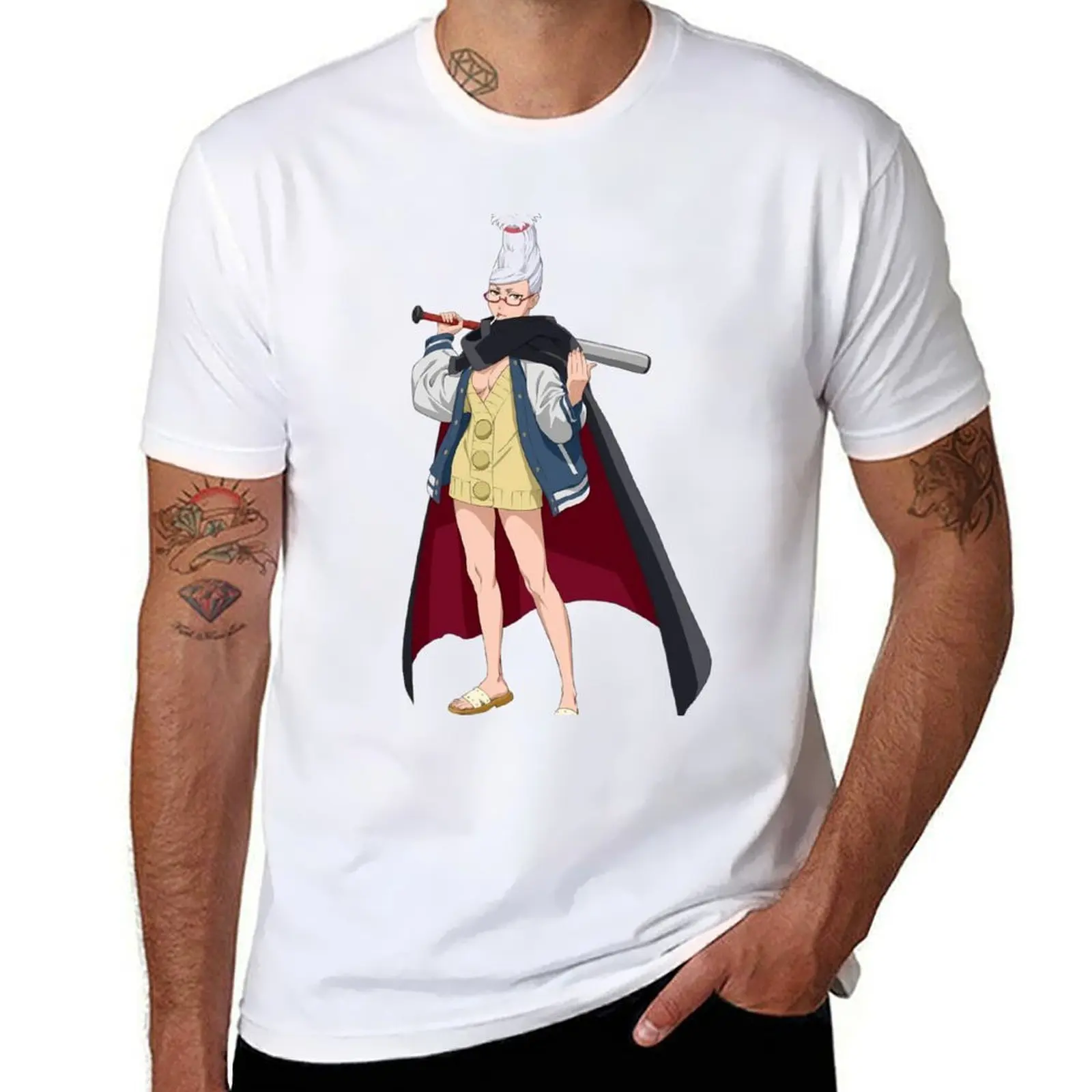 

Seiko Ayase stand T-Shirt man t shirt cotton high quality t shirts for man slim fit T-Shirt