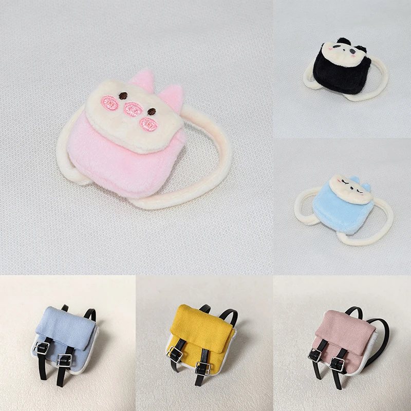 

Школьная сумка для кукольного дома 17/20 см, холщовый кошелек для монет, игрушечный рюкзак.