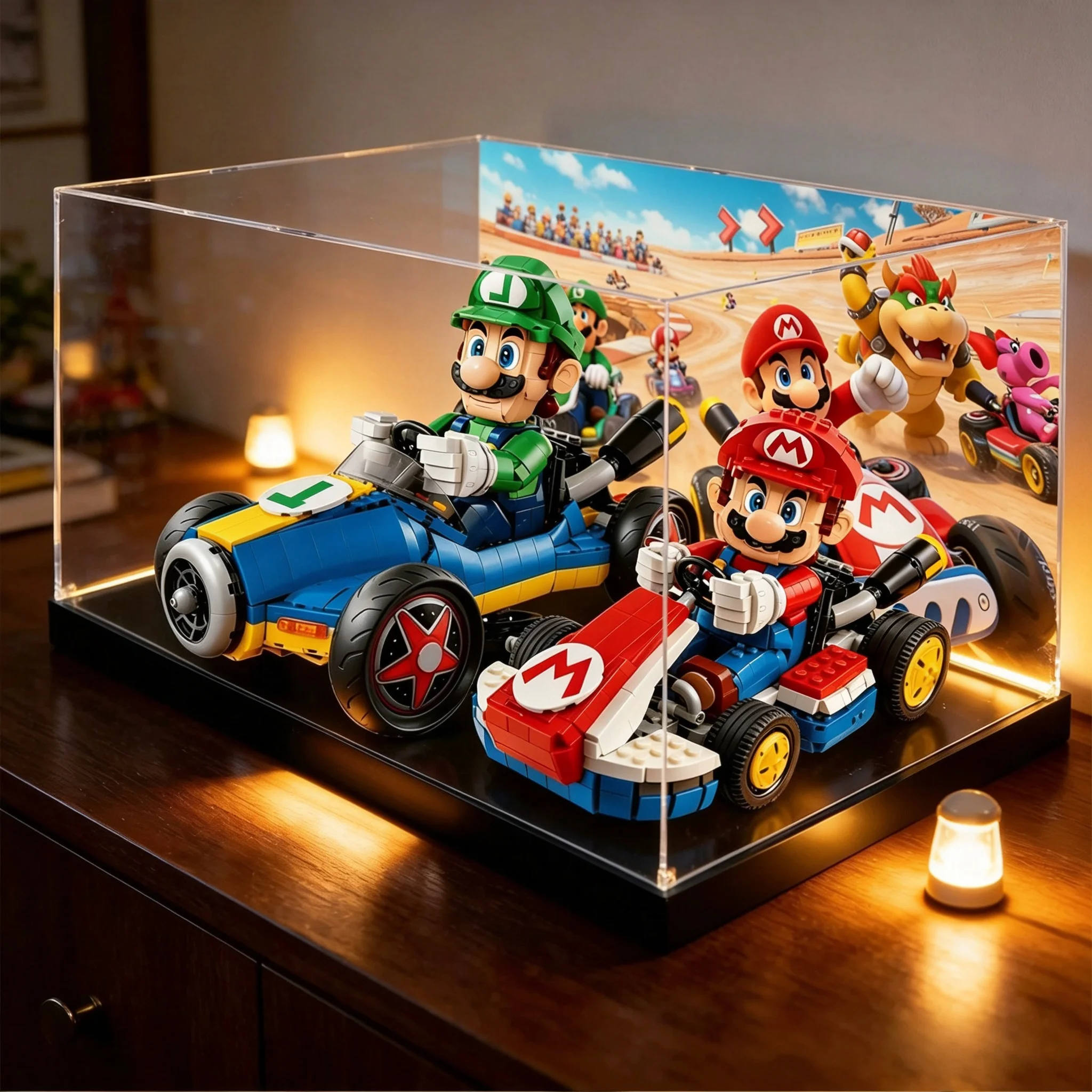 For LEGO 72037 + 72050 Acrylic Display Case, Crystal Clear Dustproof Storage Box for Building Blocks