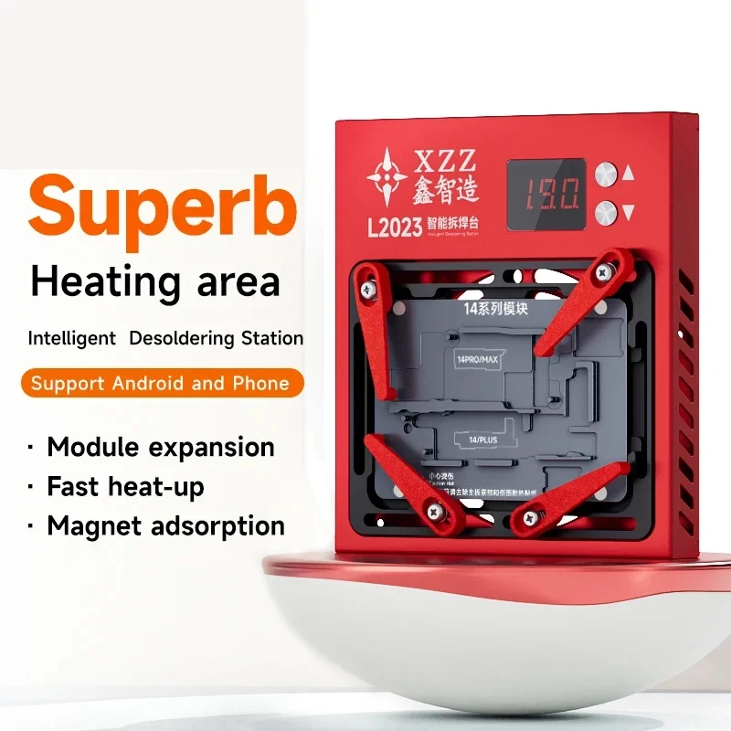 XZZ Xinzhizao-Placa-mãe de aquecimento de camada média, reparo desoldering, placa-mãe para iPhone X, 11, 12, 13, 14, 15 Pro Max, L2023