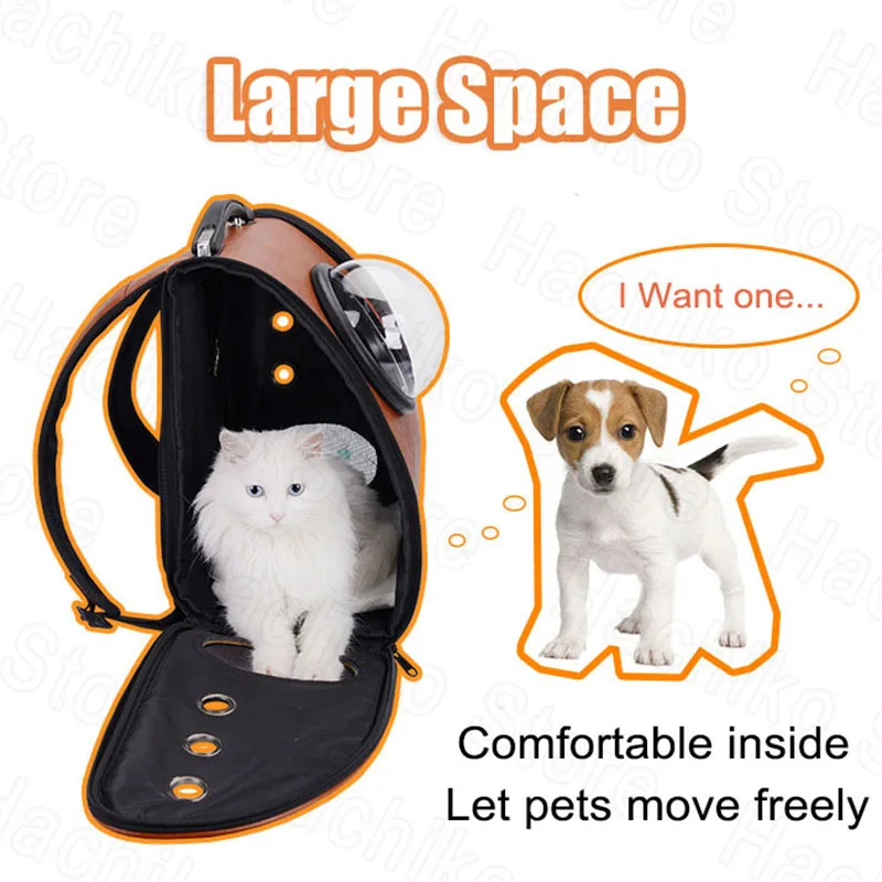 Cat Bag Carrier For Cats Puppy Cat Carrier zaini borsa per cani e gatti traspirante trasporto capsula spaziale Transporter per borse per cani e gatti