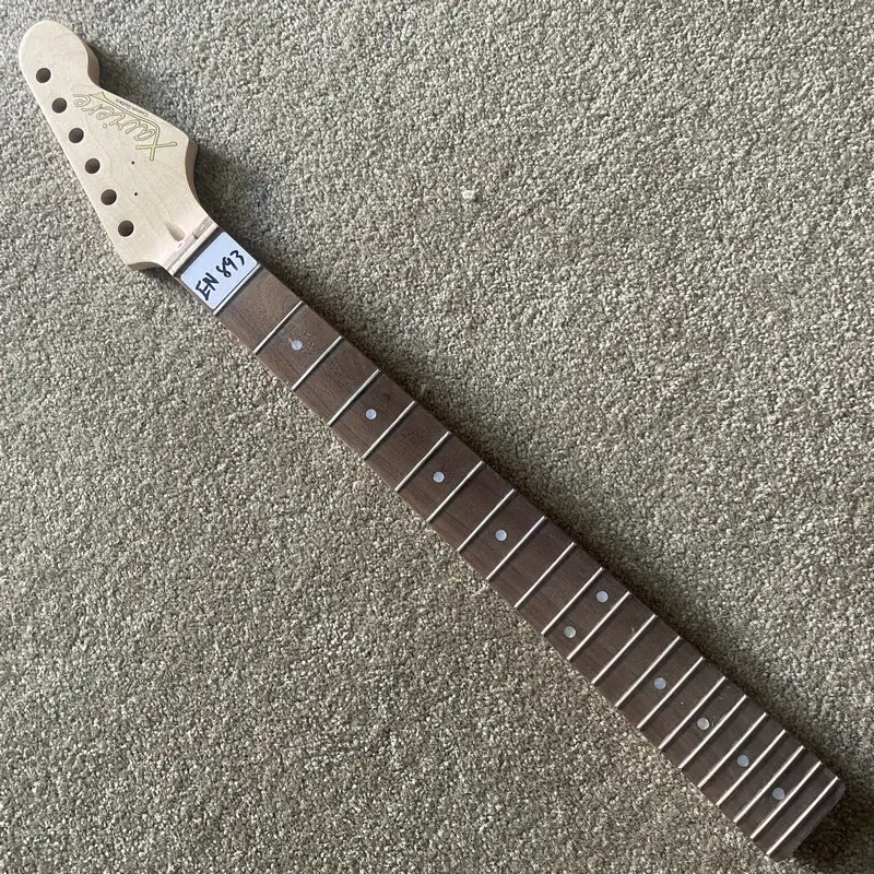 

EN893 Genuine Xaviere 6 String Electric Guitar Unfinished Tremolo Model Guitar Neck Maple+Rosewood 22 Frets with Damages Dirty